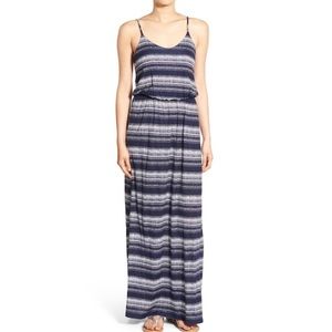 Lush maxi dress striped medium
